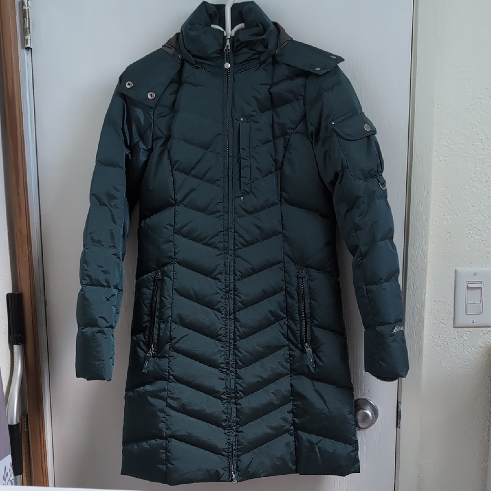Eddie Bauer Dark Teal Puffer Coat